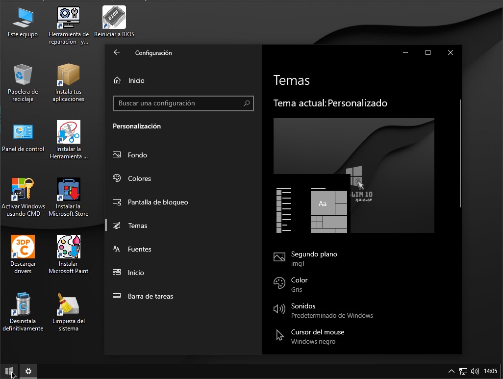 Consumo de RAM en WinSlim